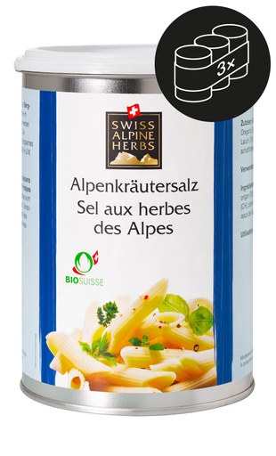 [SAH0007ND TU] Bio Alpenkräutersalz 550g TU 3er Pack