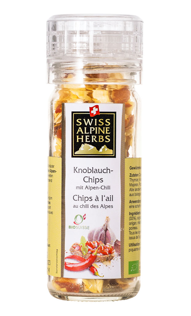 [SAH0010] Bio Chips à l'ail et au chili des Alpes 40g