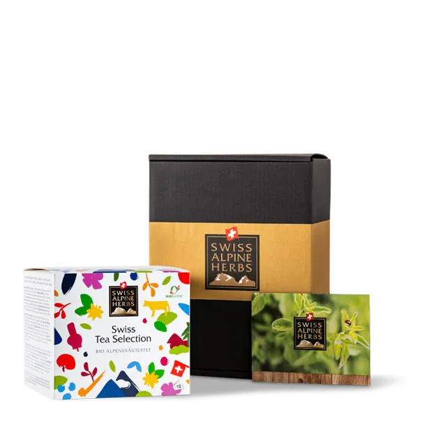[GU0180] Bio Swiss Tea Selection + Bon d'achat CHF 30.00