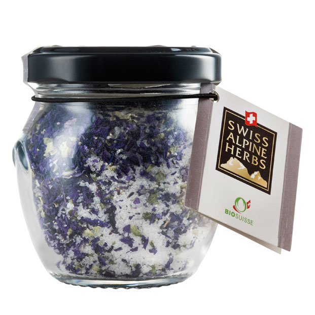 Bio Alpensalz mit Malvenblüten 102g