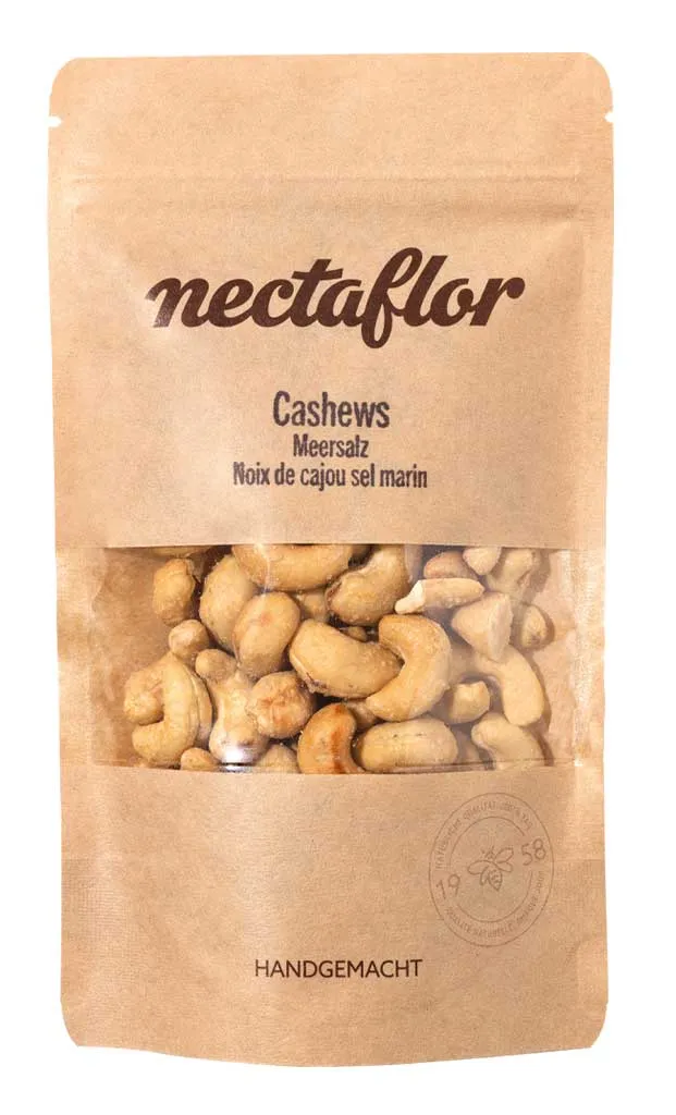 [51057] Artisanal Noix de cajou grillées au sel de mer 100g