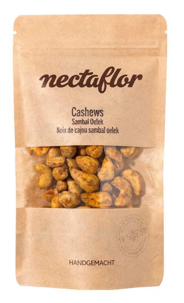 Artisanal Noix de cajou Sambal Oelek grillées 100g