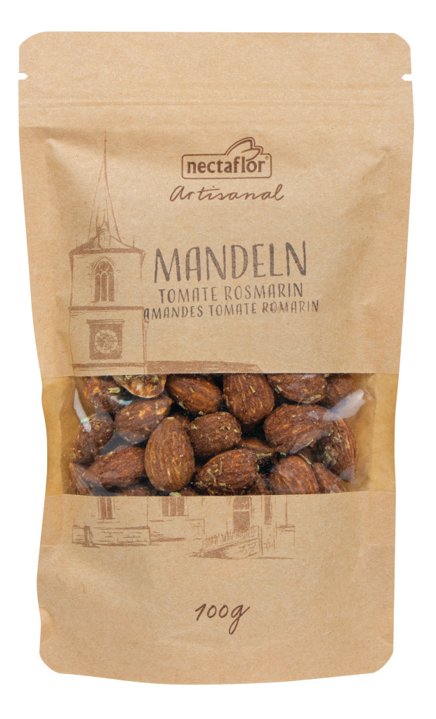 [51065] Artisanal Amandes Tomate Romarin grillées 100g