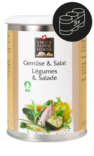 [SAH2007ND TU] Bio Légumes & Salade 250g TU 3er Pack