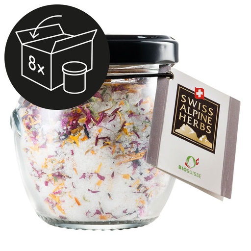 [SAH0206 TU] Bio Alpensalz mit Blüten 102g TU 8er Pack